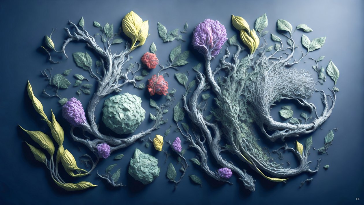 Feng Shui Representing 5 Elements by Josef Johann Michel