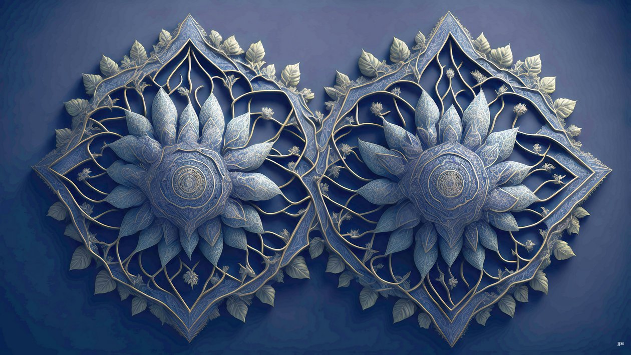 Mandala: African Elements 01 by Josef Johann Michel
