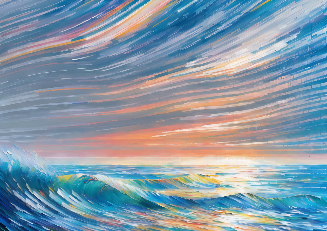 Ocean Sunset 04 by Josef Johann Michel