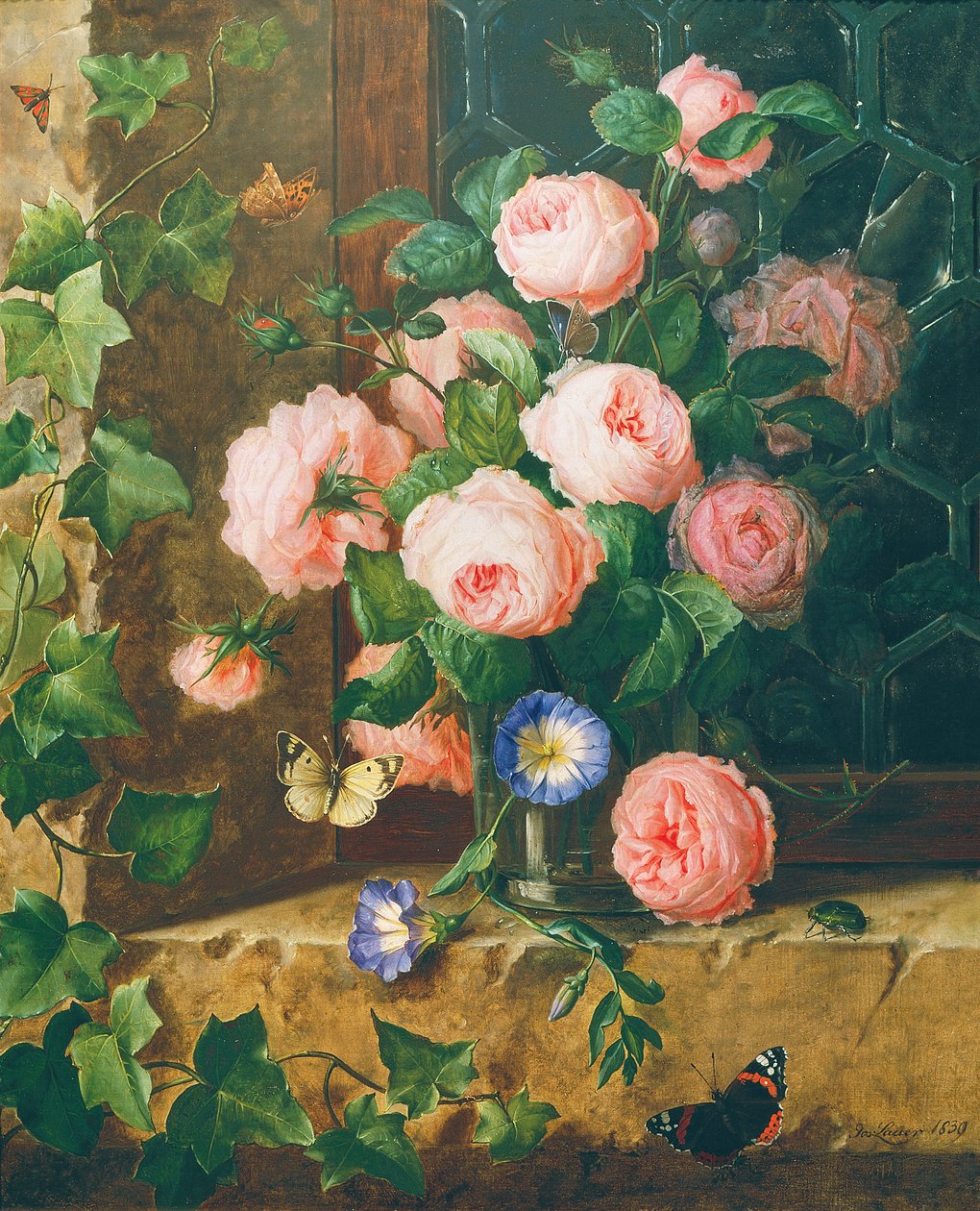 Flower Still Life by Josef Lauer