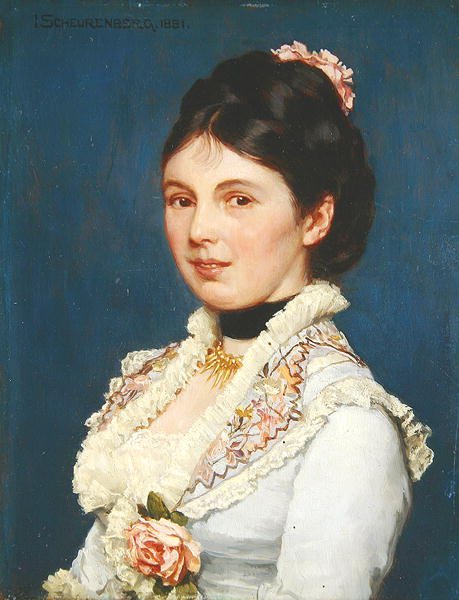 Portrait of a Lady by Josef Scheurenberg