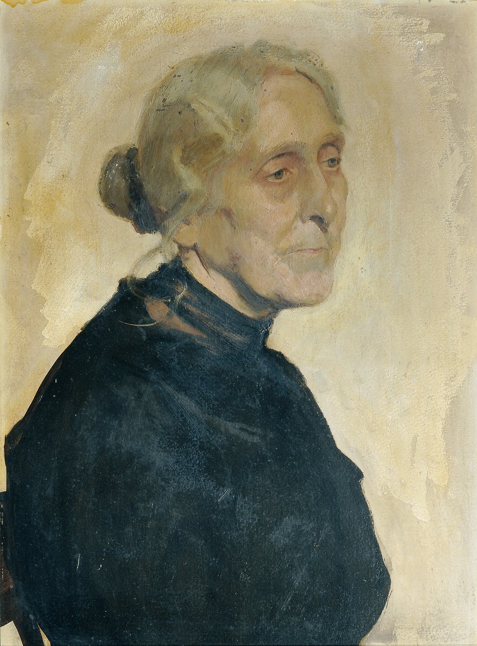 Portrait of an Old Lady by Josef Wawra