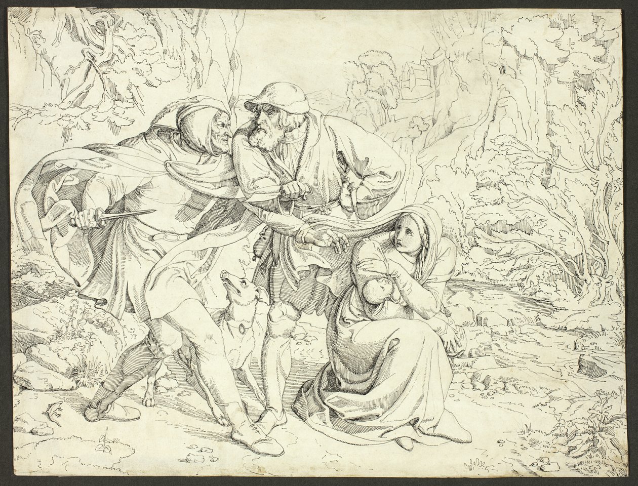 Genoveva’s Murderers Take Pity by Josef von Führich