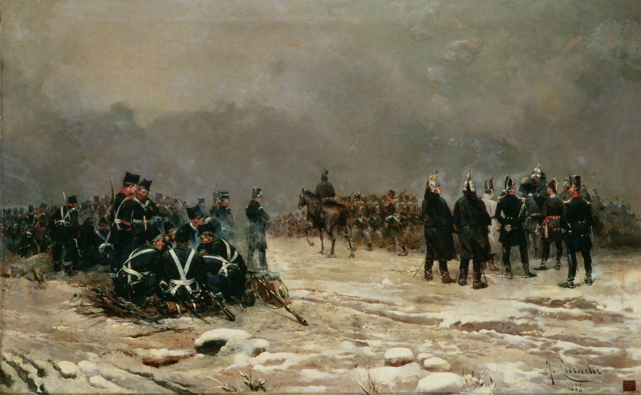 The Battle of Arlabon by Josep Cusachs y Cusachs