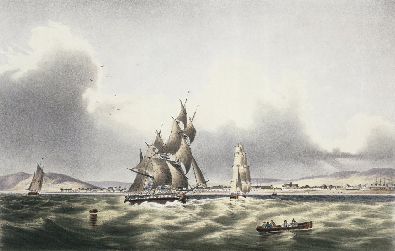 Vessels Leaving Port Royal, Plate 29 from 