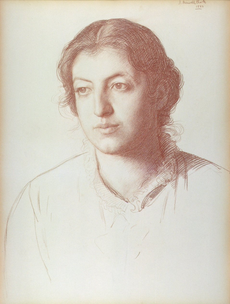 Portrait of Euterpe Ionides, Afterwards Mrs. W. F. Craies by Joseph Benwell Clark