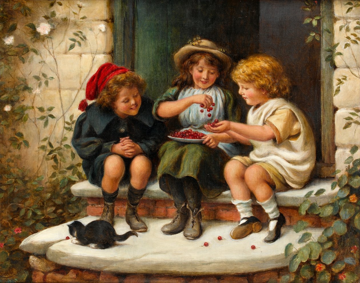 Sharing the Cherries by Joseph Clark