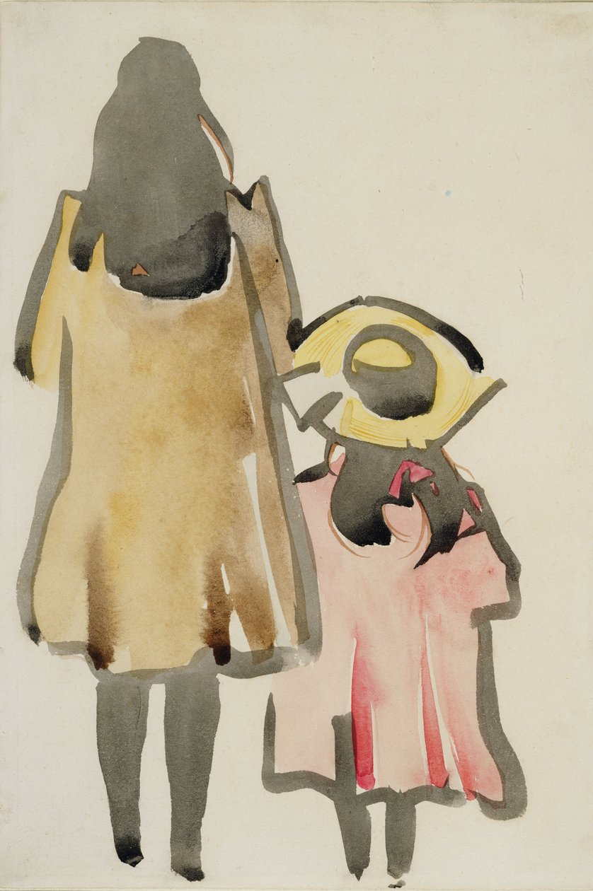 Back View of Two Children by Joseph Crawhall