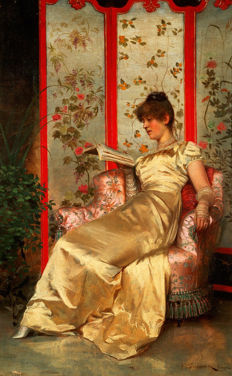 Lady Reading by Joseph Frederick Charles Soulacroix