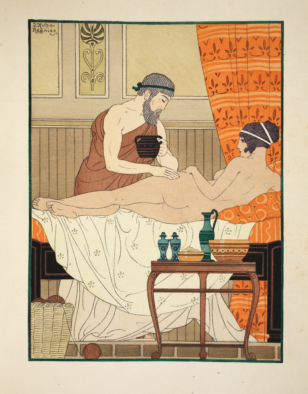 Application of White Egyptian Perfume to the Hip, Illustration from 