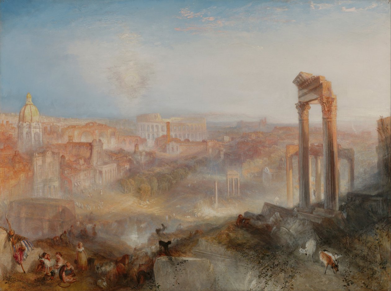 Modern Rome-Campo Vaccino by Joseph Mallord William Turner