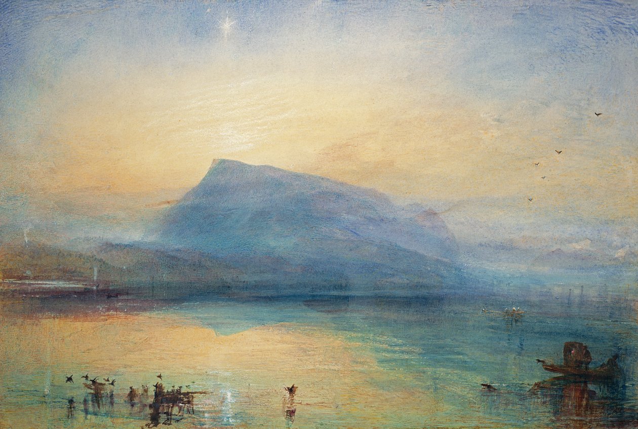 The Blue Rigi: Lake of Lucerne - Sunrise by Joseph Mallord William Turner