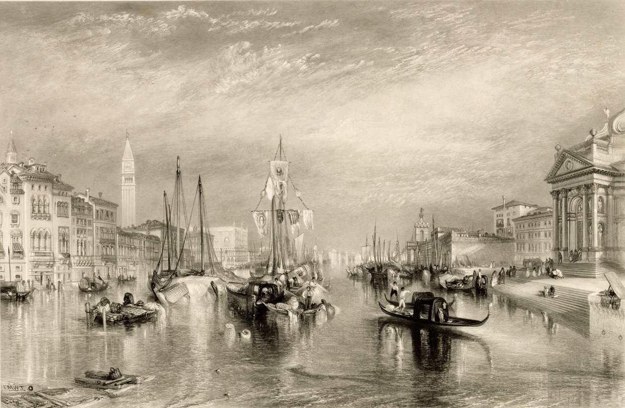 The Grand Canal, Venice, engraved by William Miller, 1838-52 by Joseph Mallord William Turner