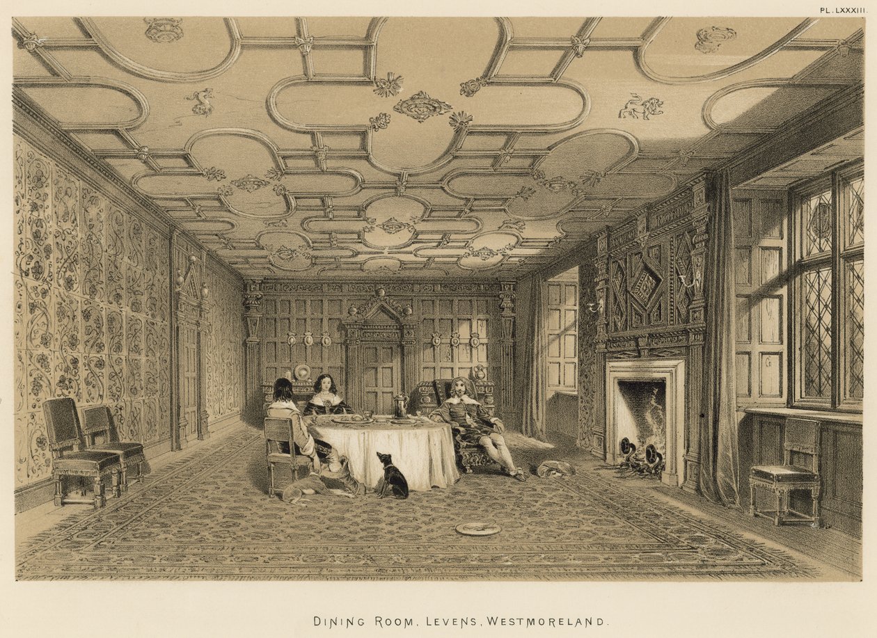 Dining Room, Levens, Westmoreland by Joseph Nash