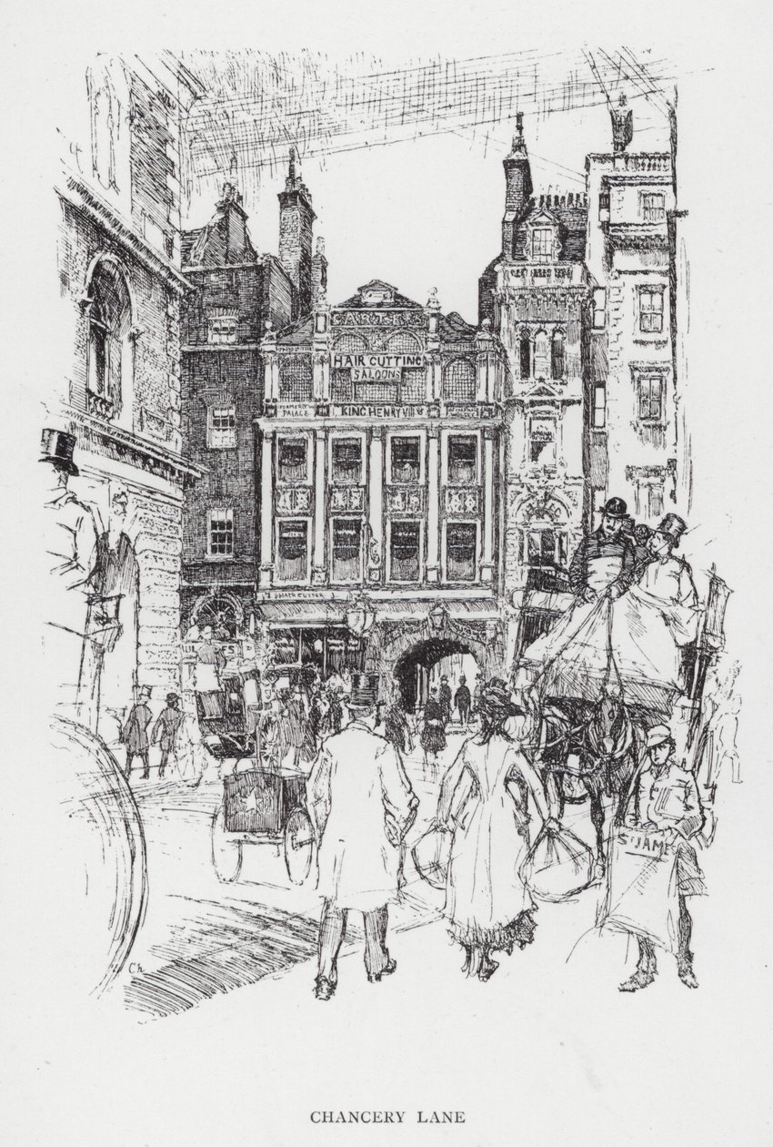 Chancery Lane by Joseph (after) Pennell