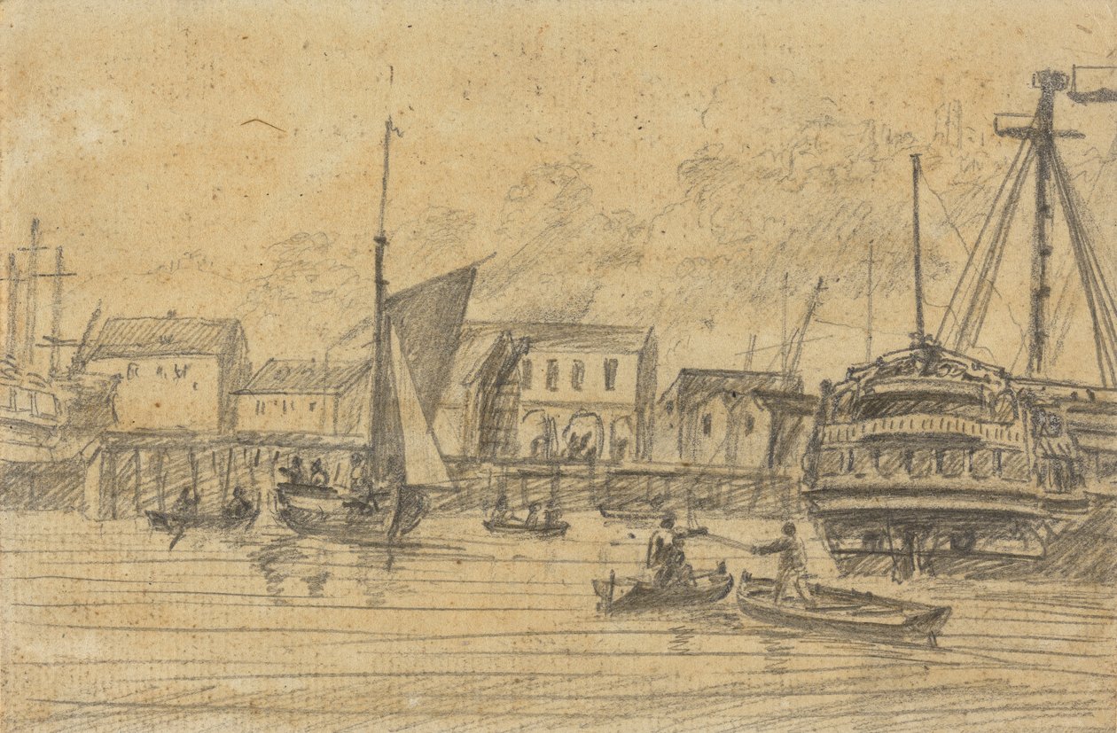 Harbor Scene by Joseph Cartwright