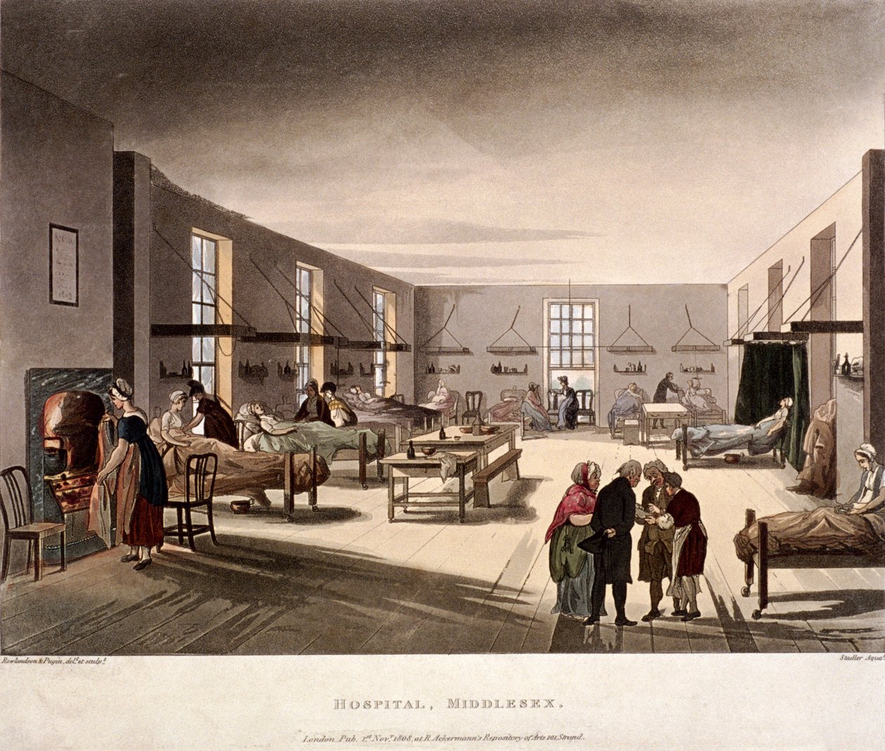 Mortimer Street, Marylebone, London by Joseph Constantine Stadler