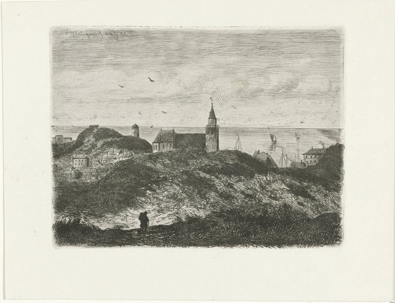 View of Scheveningen by Joseph Hartogensis