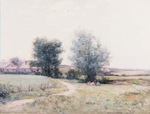 Children Picnicking in a Field by Joseph Henderson