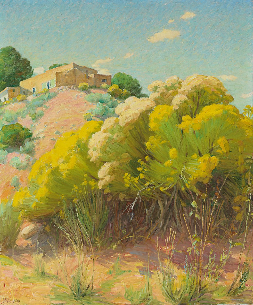 Taos Studio by Joseph Henry Sharp