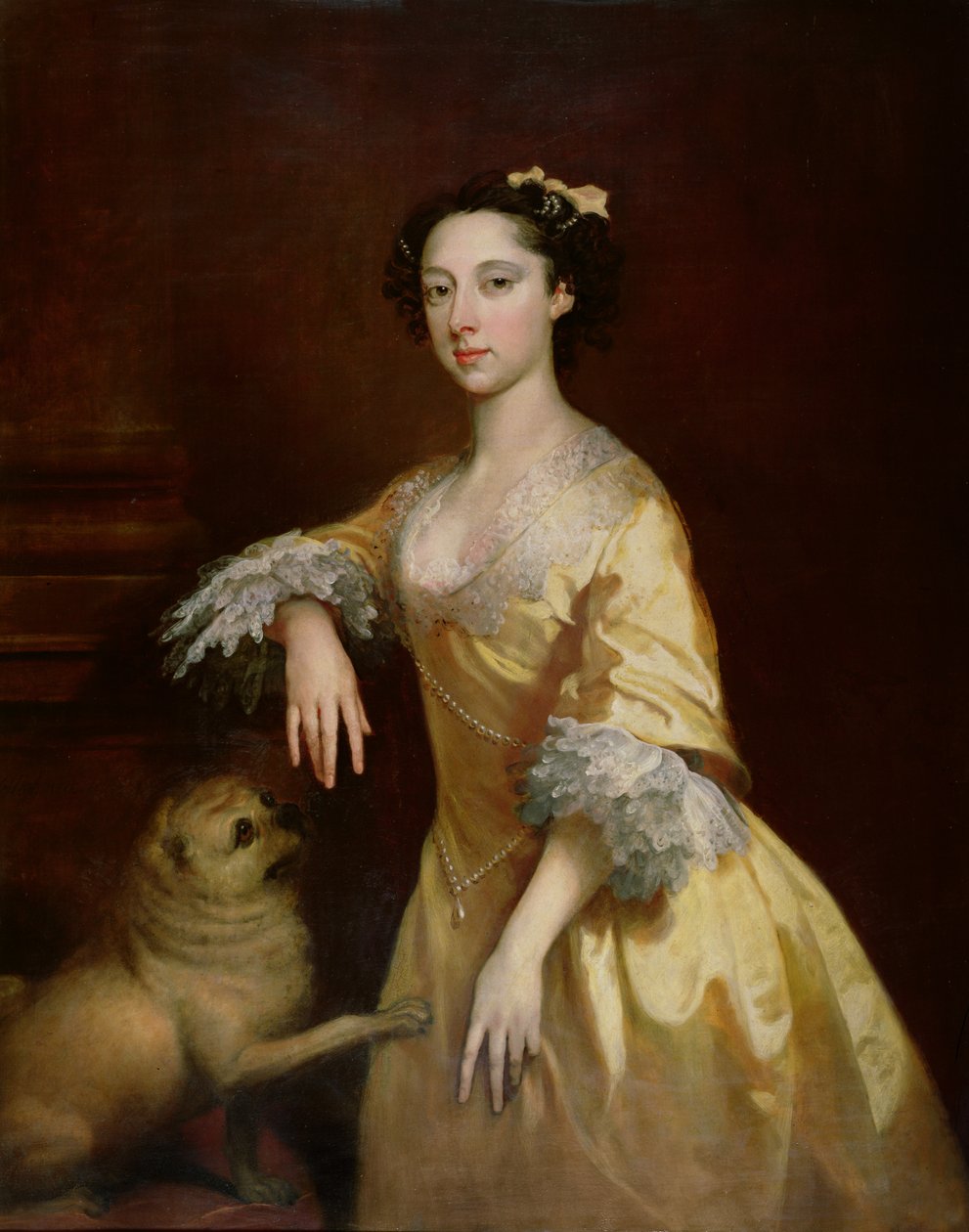 Lady with a Pug Dog by Joseph Highmore