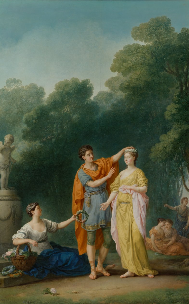 A Lover Crowning his Mistress, 1733 by Joseph Marie Vien