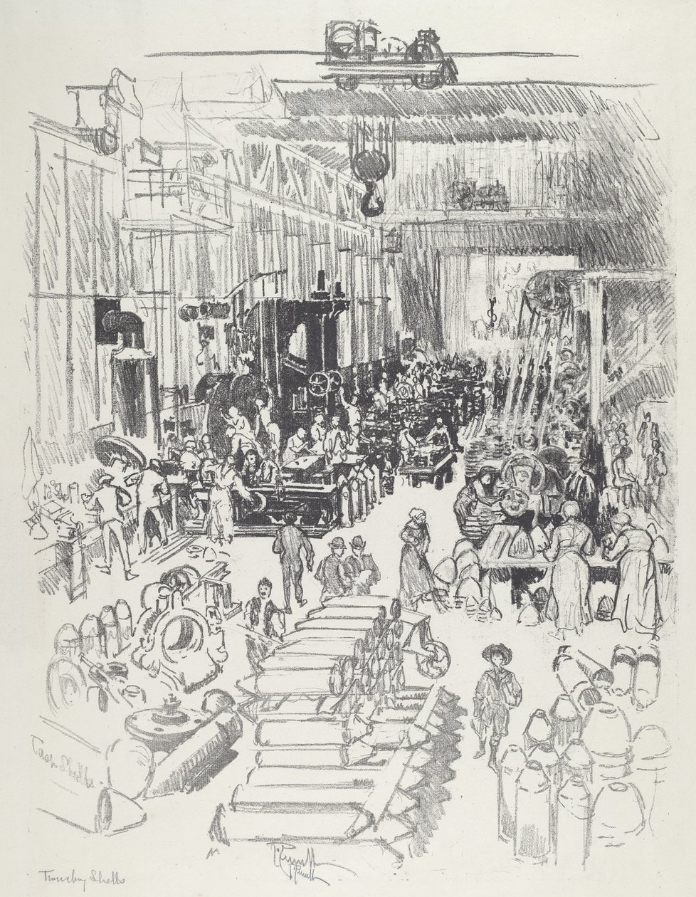 Finishing Shells by Joseph Pennell
