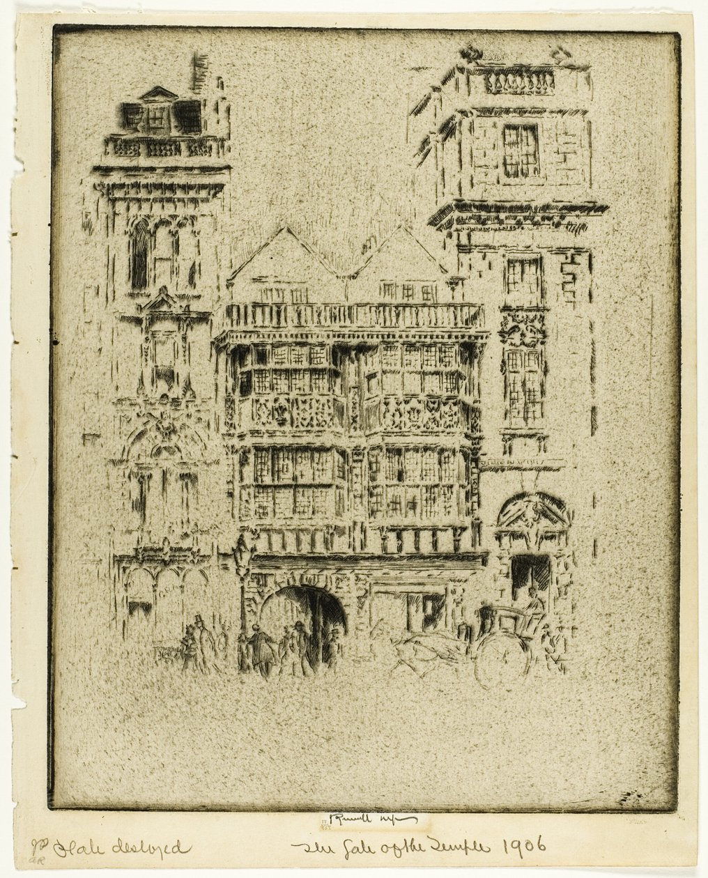 The Gate of the Temple by Joseph Pennell