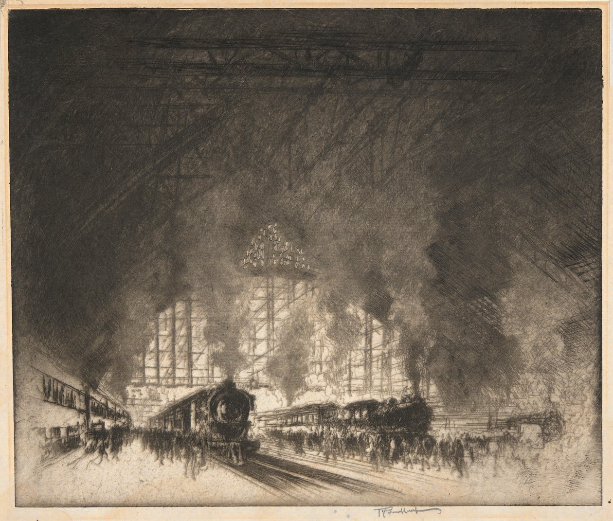 Trains That Come and Trains That Go by Joseph Pennell