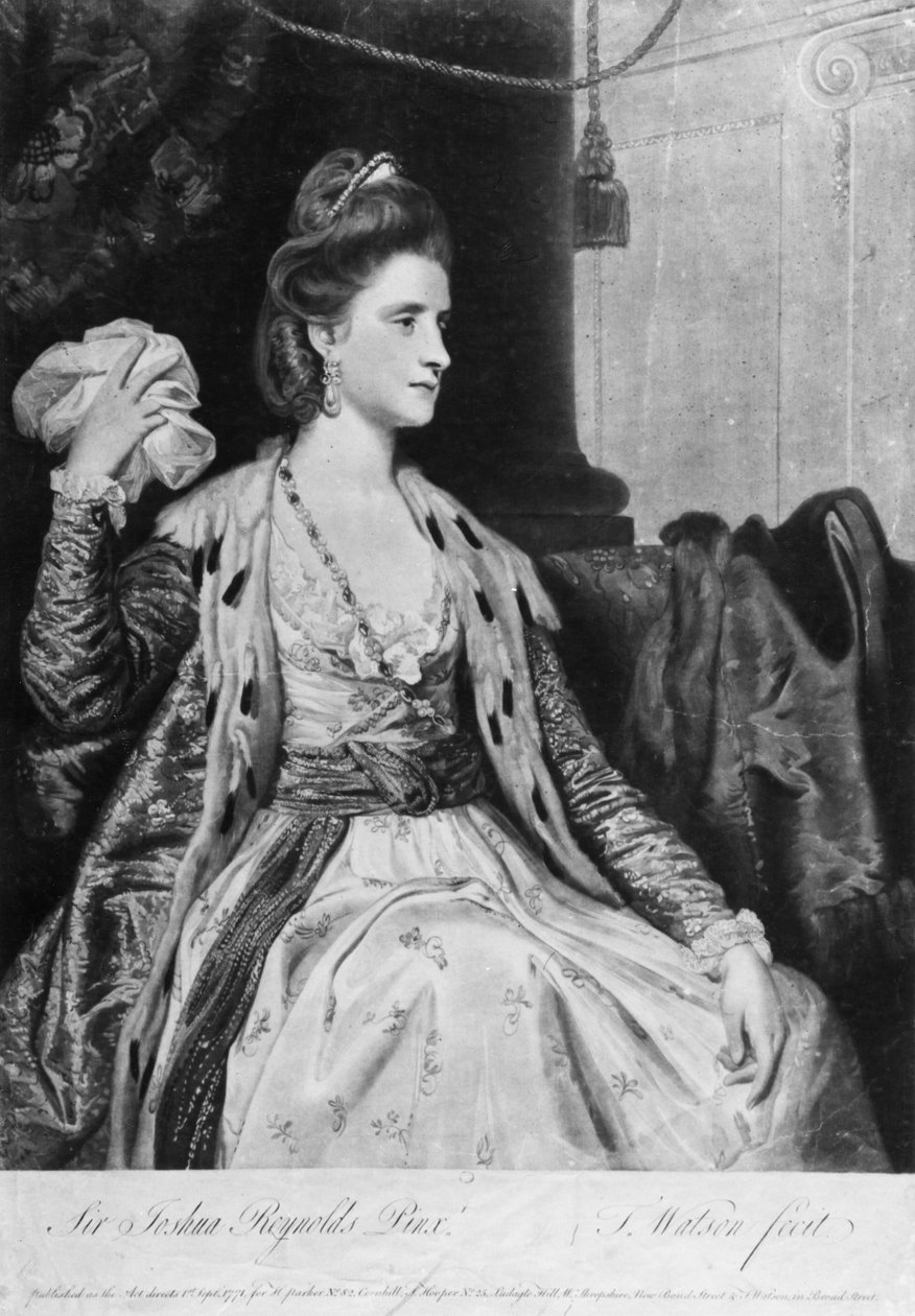 Polly Kennedy, mezzotint by Thomas Watson, 1771 by Joshua Reynolds