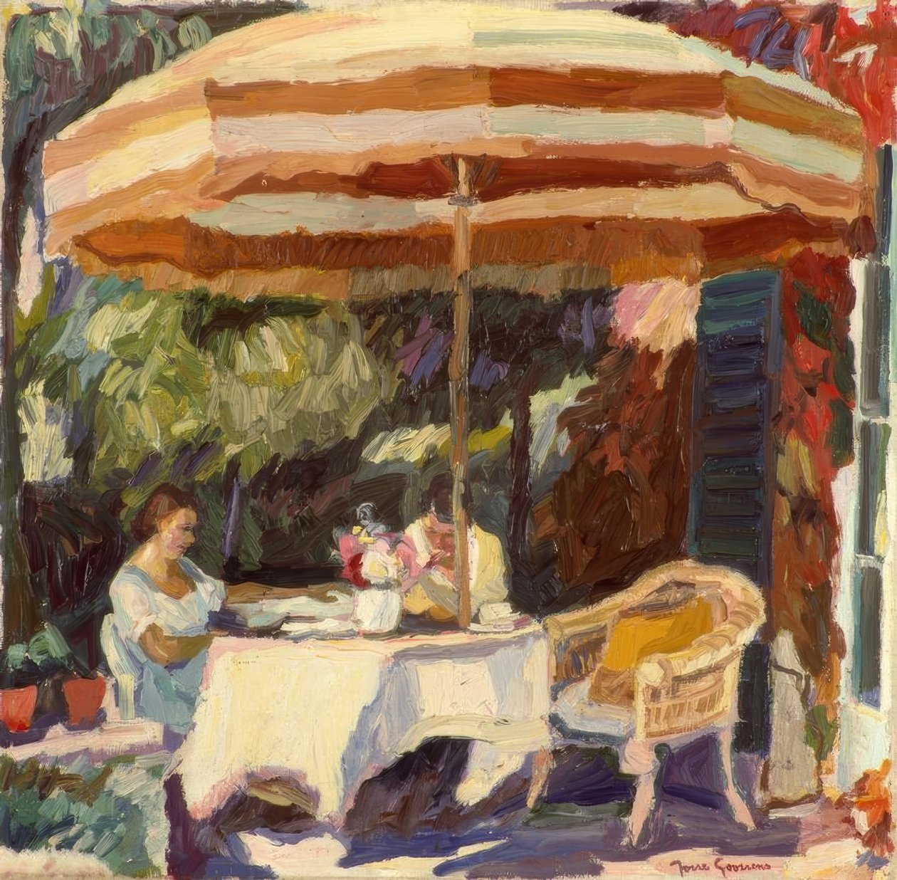 Terrace in Sunlight by Josse Goossens