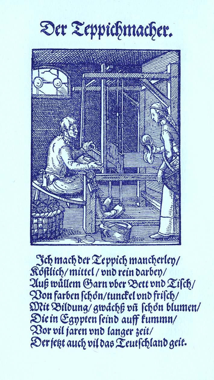 Carpet maker by Jost Amman