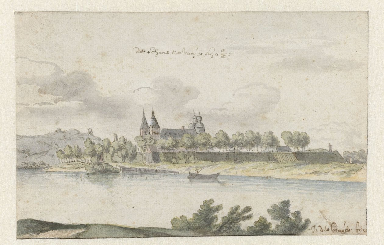 View of Fort Navagne, Limburg by Josua de Grave