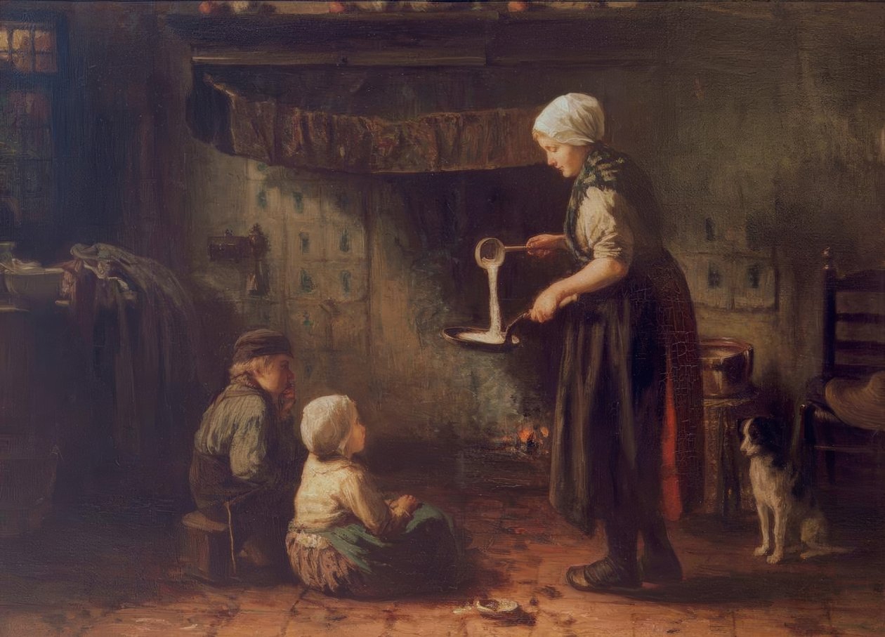 The Feast of Jeanne / The Pancake by Jozef Israëls