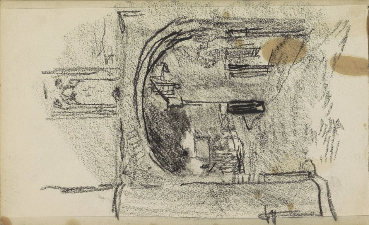Street Seen Through a Gate by Jozef Israëls