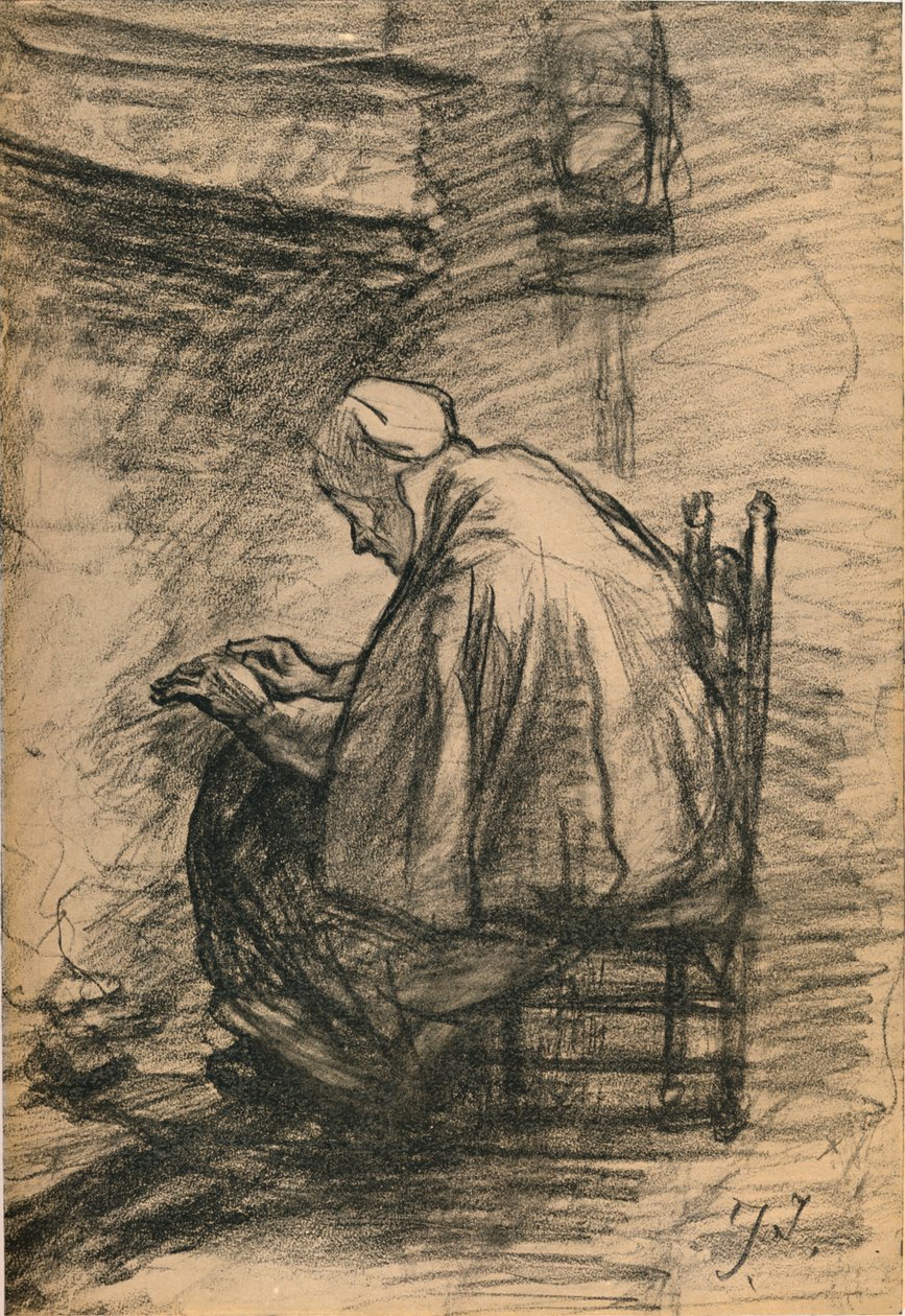 Study for Honoured Old Age by Jozef Israëls