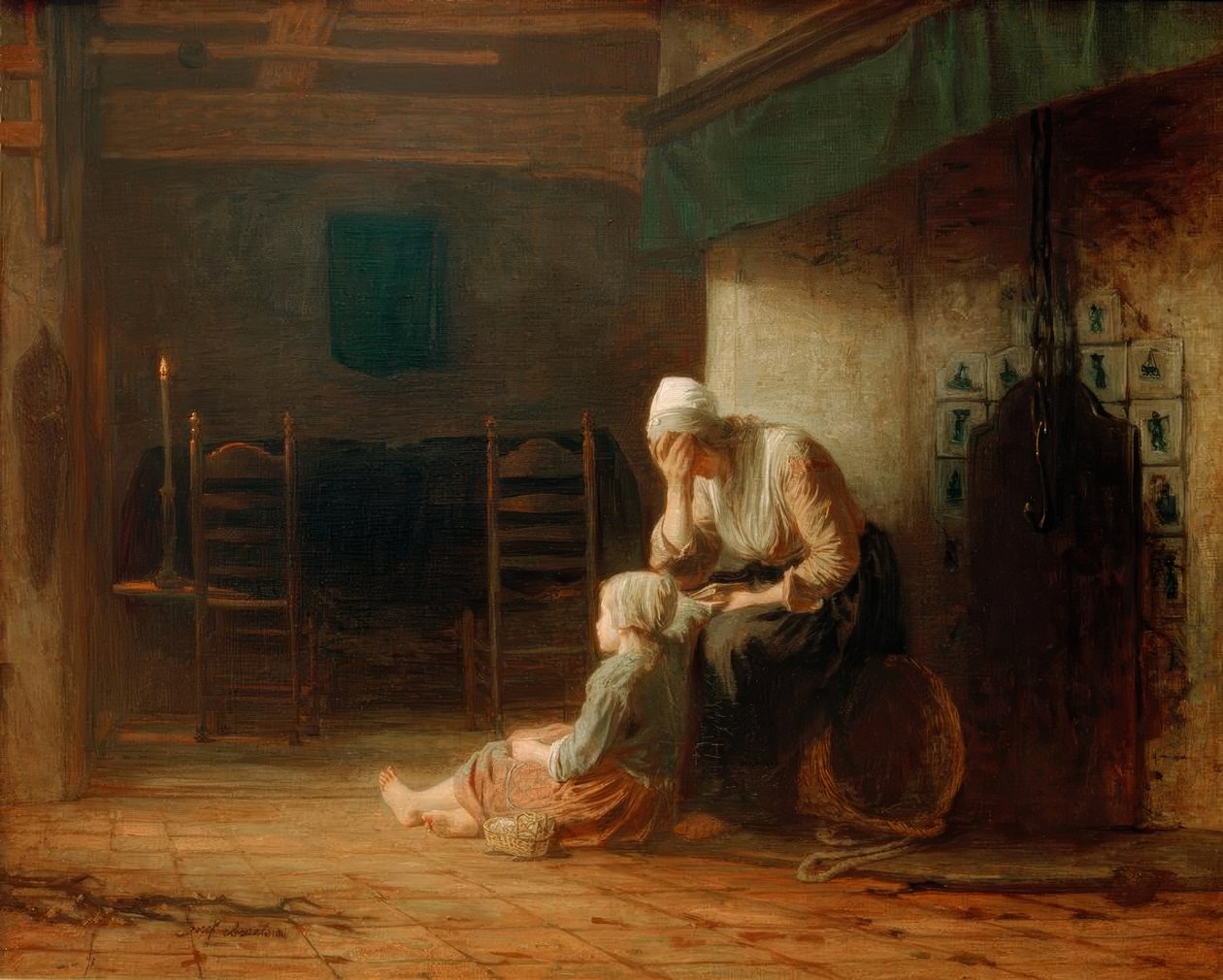 The Day before the Parting by Jozef Israëls
