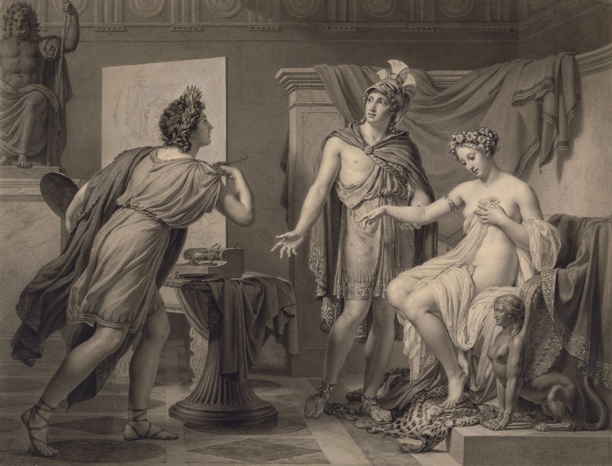 Alexander Ceding Campaspe to Apelles by Jérôme Martin Langlois