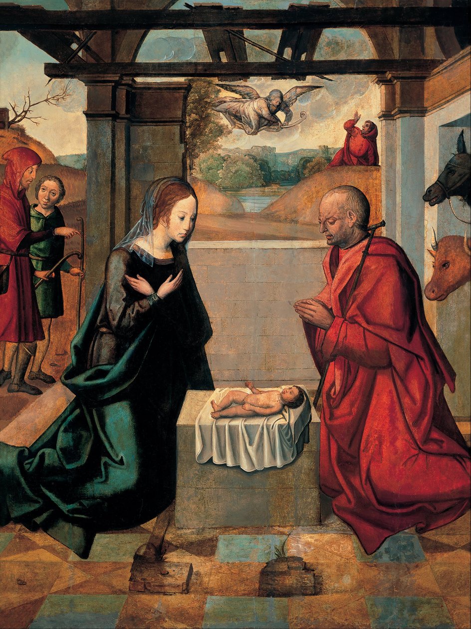The Birth of Christ and the Annunciation to the Shepherds by Juan de Borgoña