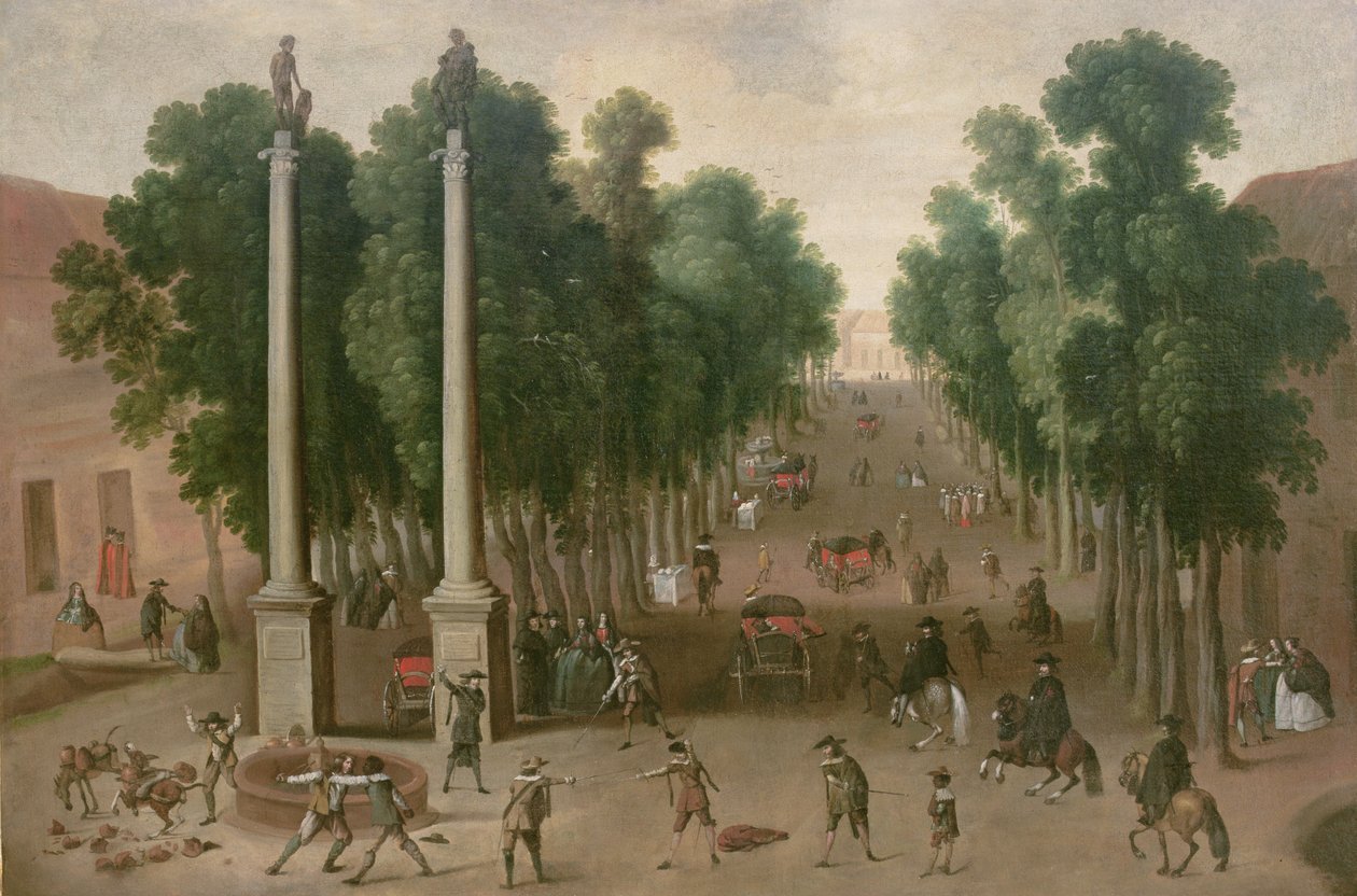 A Market Square in Seville, c.1650 by Juan Bautista Martinez Del Mazo