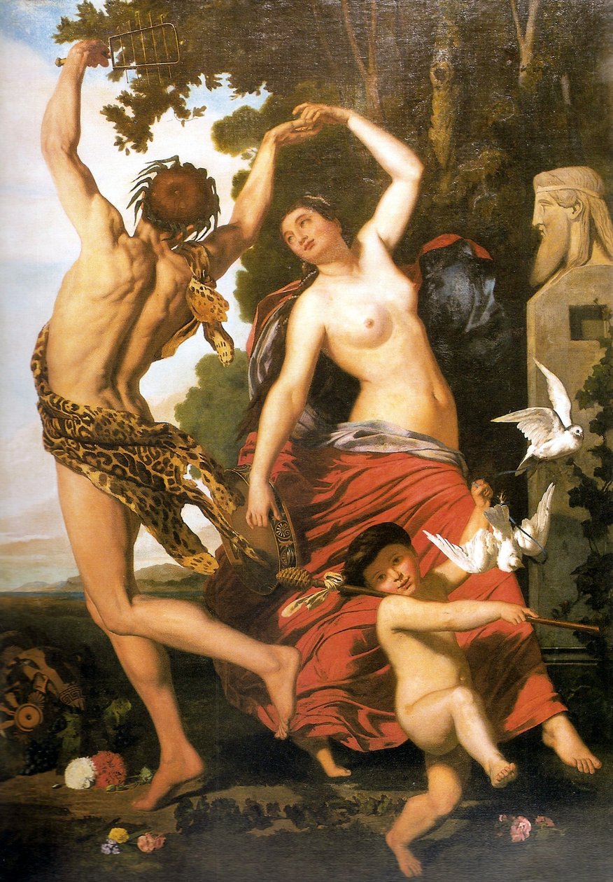 Faun and Bacchant by Juan Leon Palliere