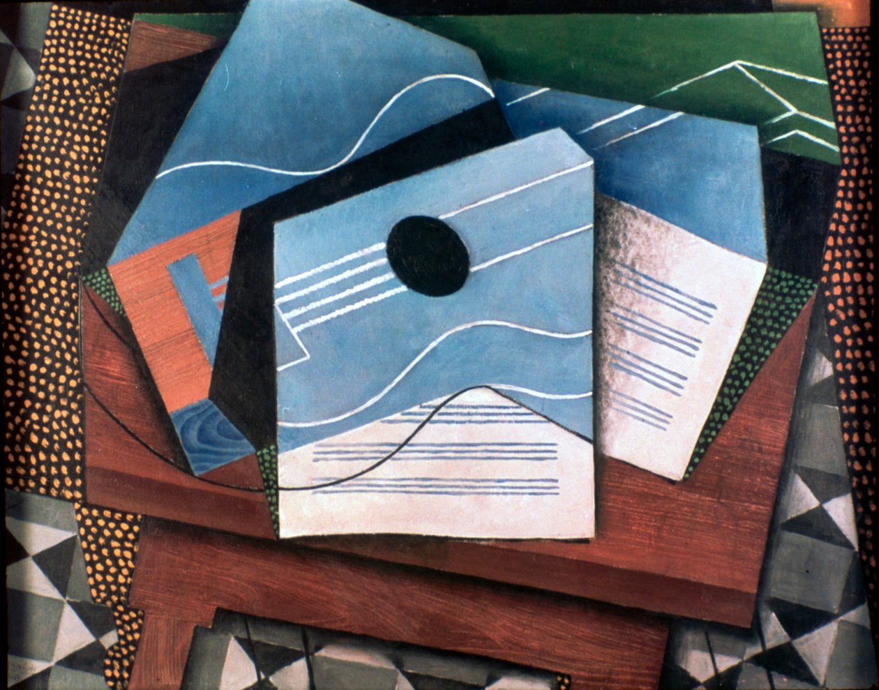 Guitar on a Table, 1915 by Juan Gris
