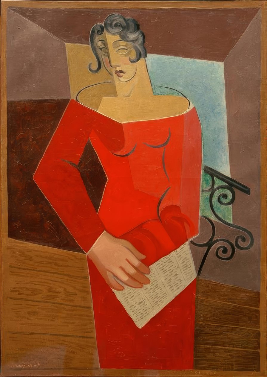 The Singer by Juan Gris