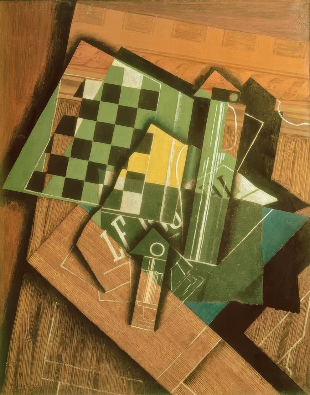 The Checkerboard by Juan Gris
