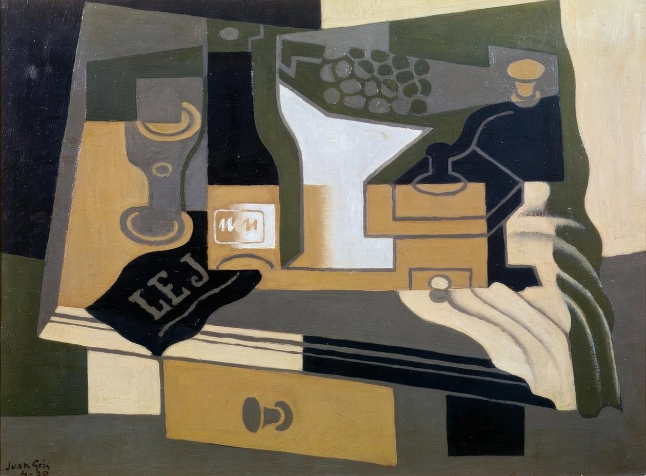 The Coffee Grinder by Juan Gris