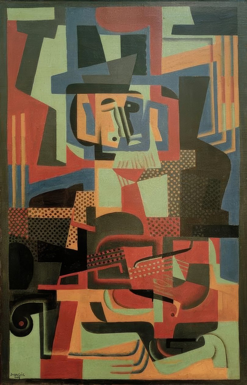 The Man with the Violin by Juan Gris