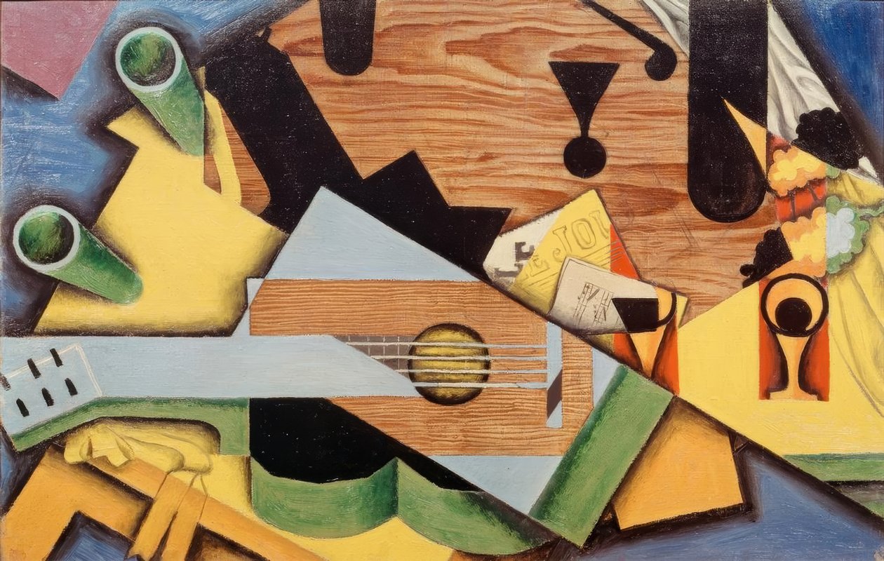 Still Life with Guitar by Juan Gris