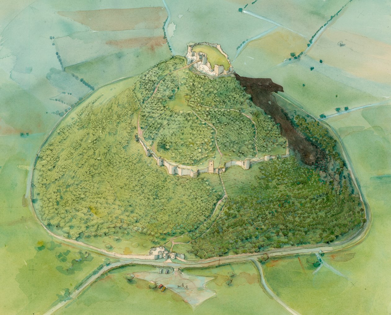 Beeston Castle, c2010 by Judith Dobie