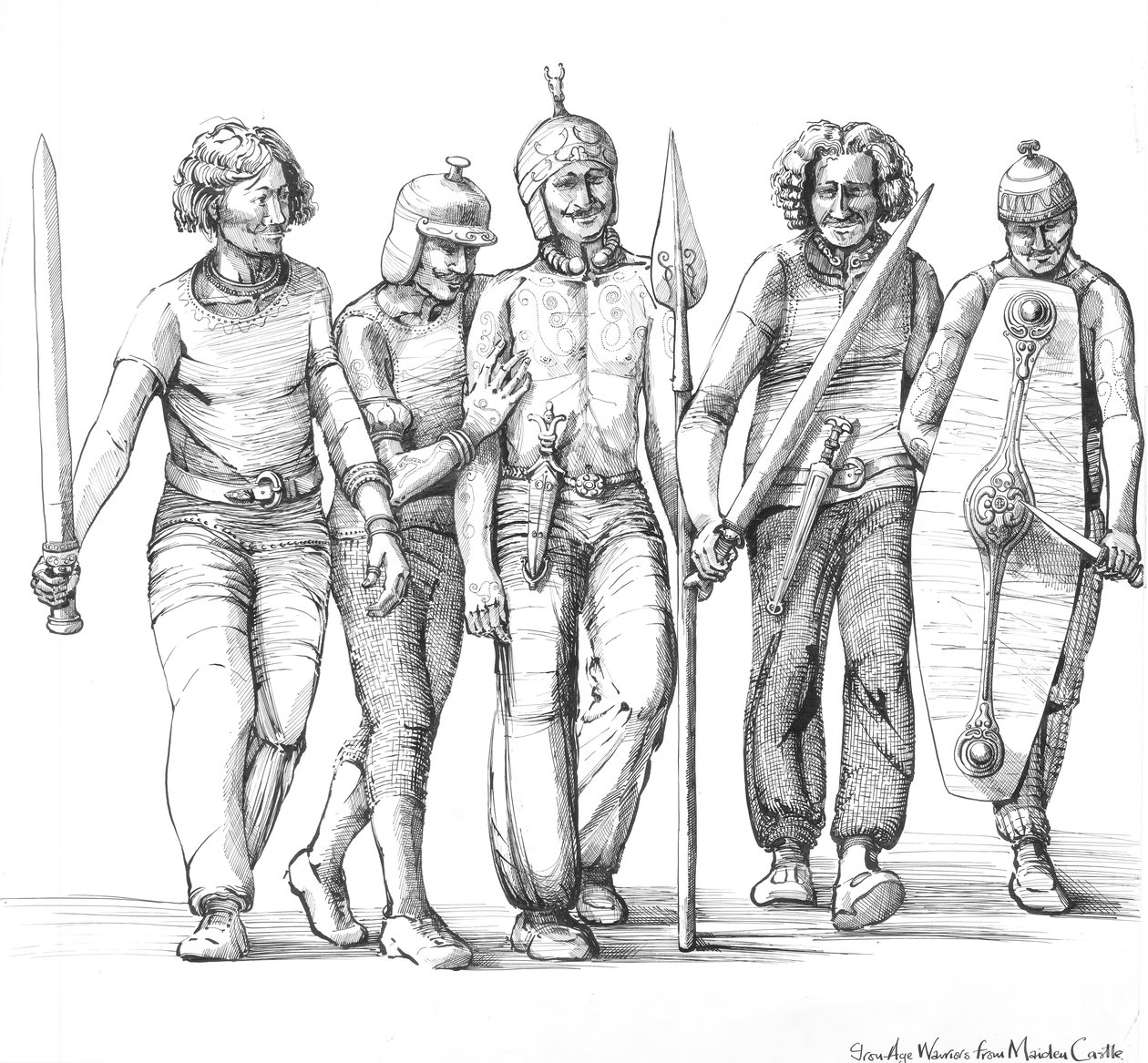 Iron Age warriors, Prehistory, c1990-2010 by Judith Dobie