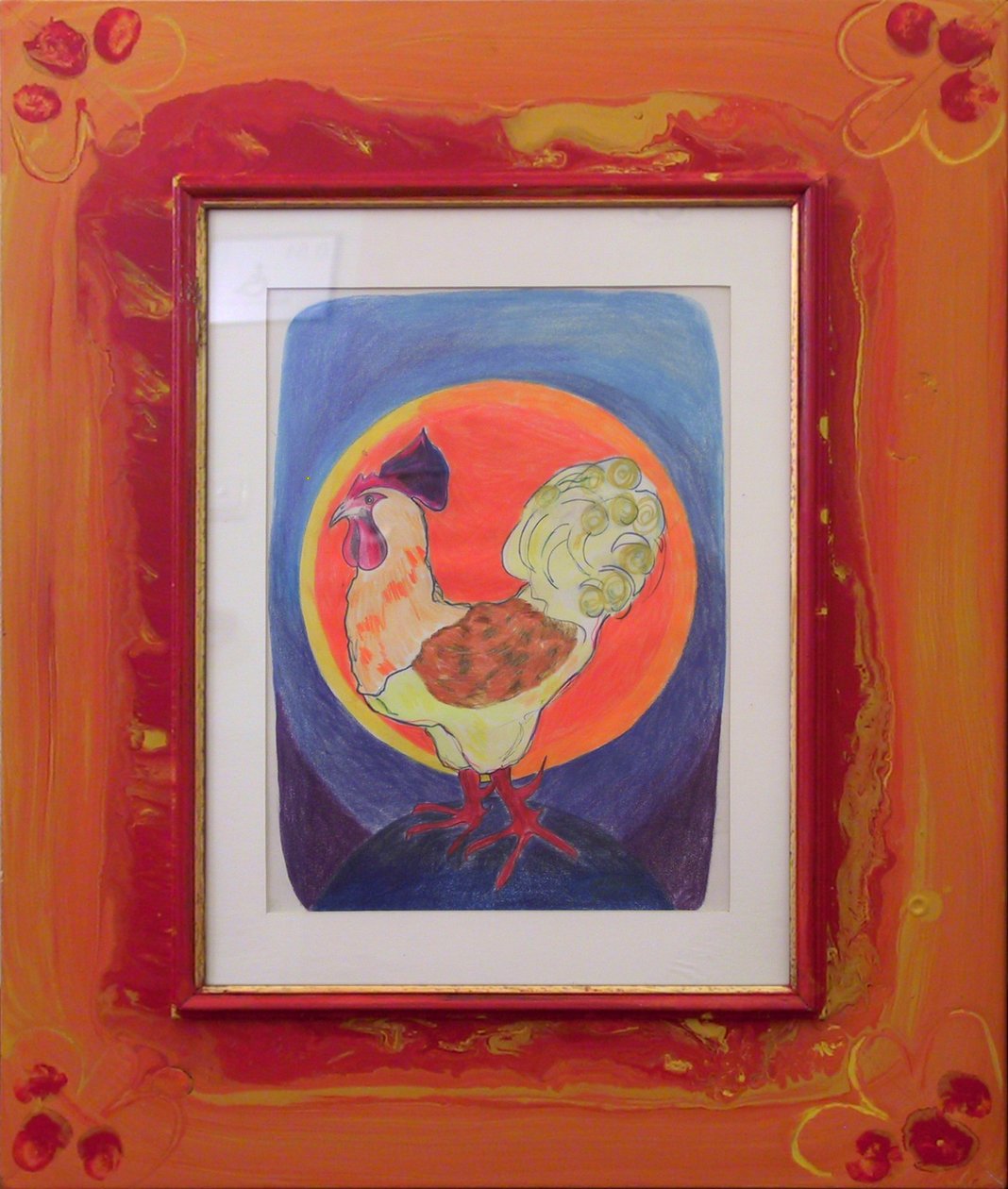 Gallus Gallus -in Front of the Sun Ball- by JuleSimo